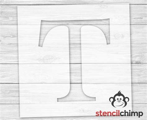 Letter T Stencil for Sign Serif Letter Stencil Monogram - Etsy