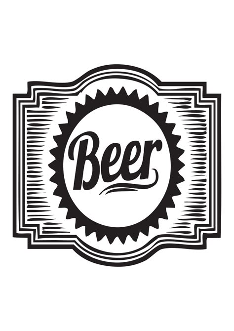 Beer Label Sign Free SVG File - SVG Heart