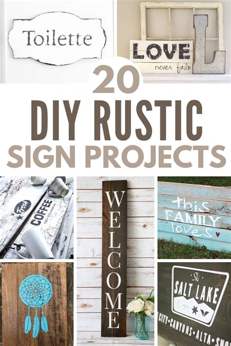 20 DIY Rustic Sign Projects