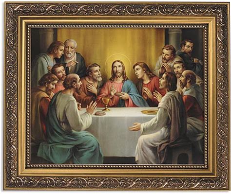 The Last Supper By Leonardo da Vinci In Ornate Frame – Beattitudes ...