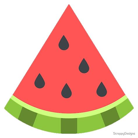 "Watermelon emoji" by ScrappyDesigns | Redbubble