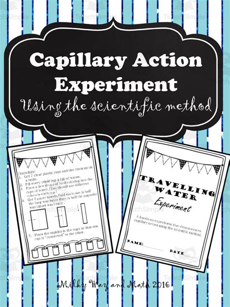 Capillary Action Experiment by Teach Simple