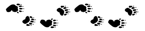 Bear Paw Tracks - ClipArt Best