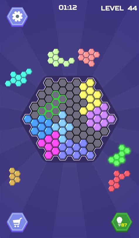 Hex Blocks Puzzle on iOS and Android