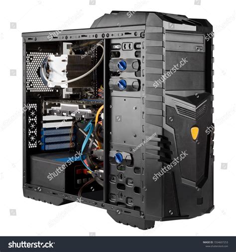 Open System Unit Isolated Computer Case Stock Photo 1554607253 ...