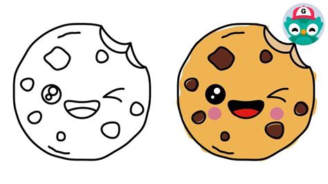 Learn how to draw a cute chocolate chip cookie step by step 🍪 #howto # ...