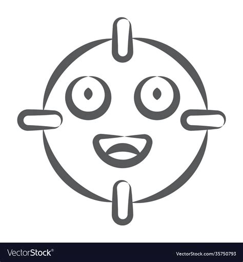 Focus emoji Royalty Free Vector Image - VectorStock