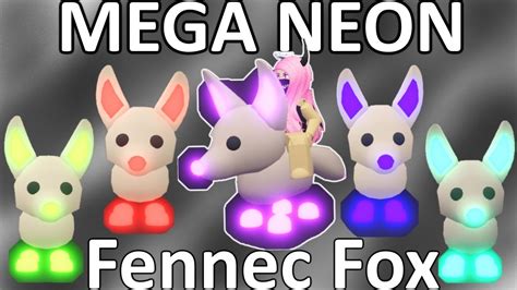 Adopt Me! MEGA NEON Fennec Fox! Making a Mega Neon Fennec Fox on the ...