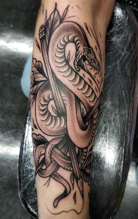 My new Serpent half sleeve tattoo done by Daniel Connolly at Wildcat ...