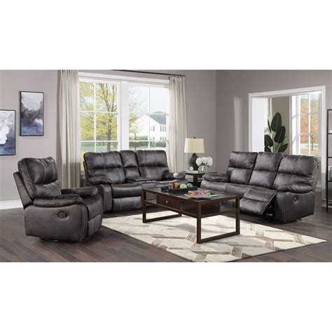 POWER SOFA W / USB POWER OUTLET-GREY