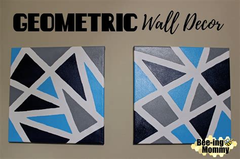 Geometric Wall Decor using Painters Tape