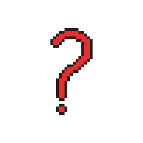 Question mark icon pixel art design. 12667365 Vector Art at Vecteezy