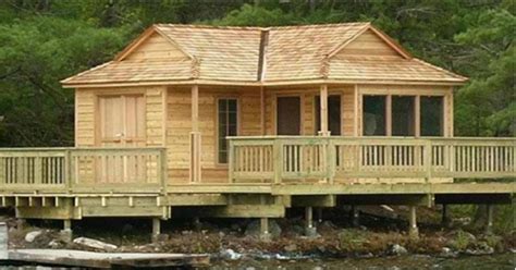 A Small Inexpensive Wood Cabin Kit that You Can Assemble Yourself for ...