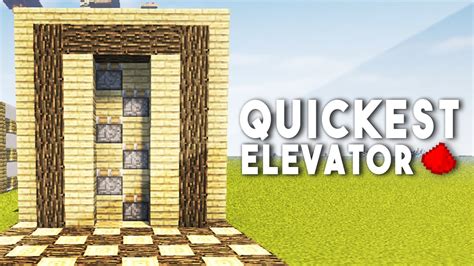 FASTEST REDSTONE ELEVATOR (Unlimited Height) - Minecraft Redstone ...