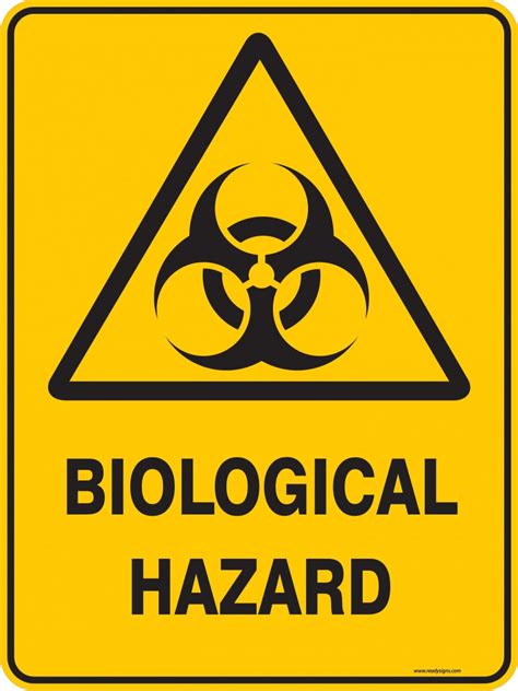 Warning Sign - BIOLOGICAL HAZARD - Ready Signs