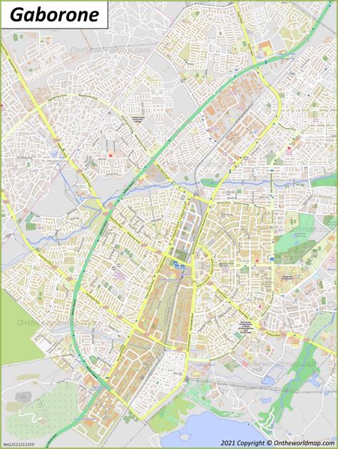 Gaborone Map | Botswana | Detailed Maps of Gaborone