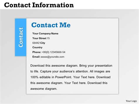 0314 Contact Information Slide Design | PowerPoint Slide Clipart ...