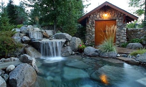 Waterfall Amazing Backyard Pools - Goimages Vision