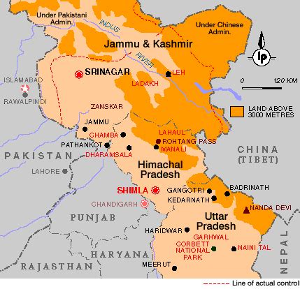 North India map