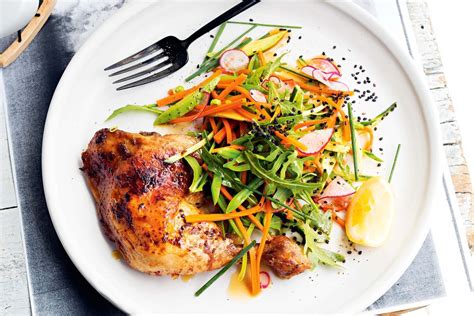 Roast yuzu chicken with Japanese slaw - Recipes - delicious.com.au