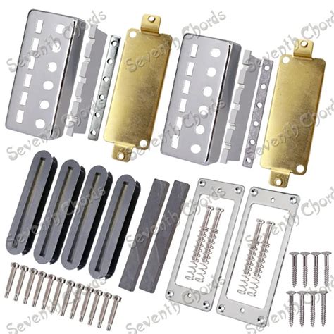 A Set Guitar Humbucker Pickup Kits Producing Accessories Chrome Pickup ...