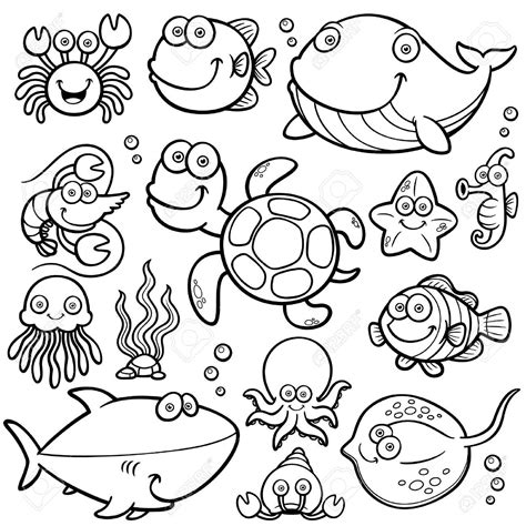 Underwater Animals Coloring Pages - Jambestlune