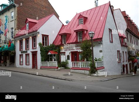 Historical old Restaurant in Quebec City at 400 Years Old. Most of the ...