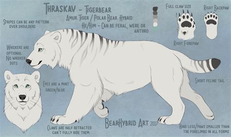 New Polartiger reference by Bear-hybrid Fantasy Creatures Art, Mythical ...