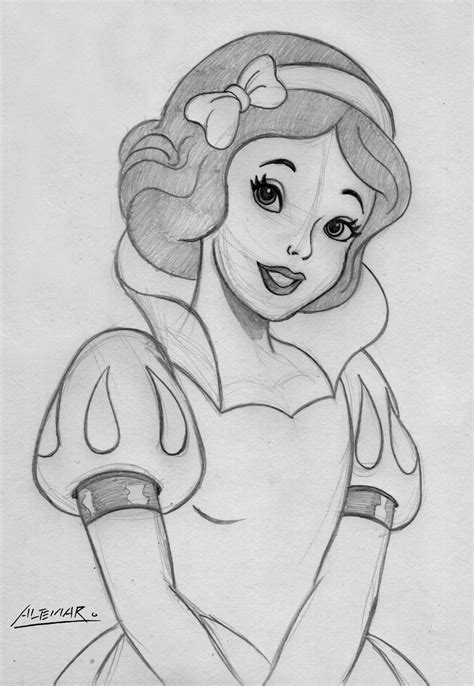 Pencil Drawing Disney Characters - bestpencildrawing