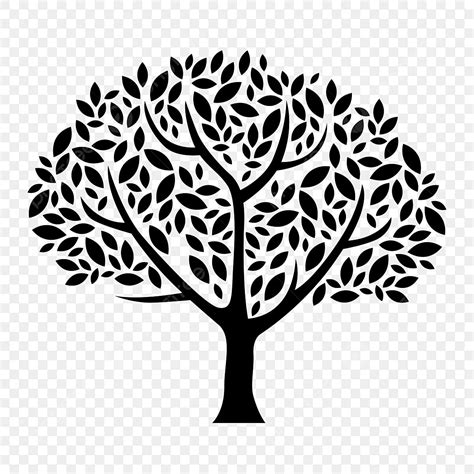 Tree Cut Out Silhouette Vector PNG, Tree Silhouette Vector For Cutting ...