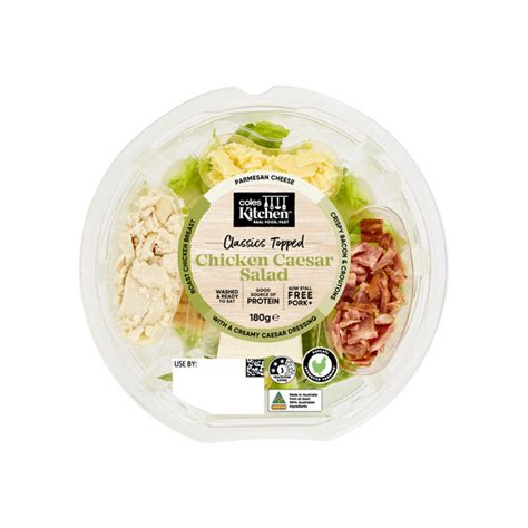 Buy Coles Kitchen Chicken Caesar Salad Bowl 180g | Coles