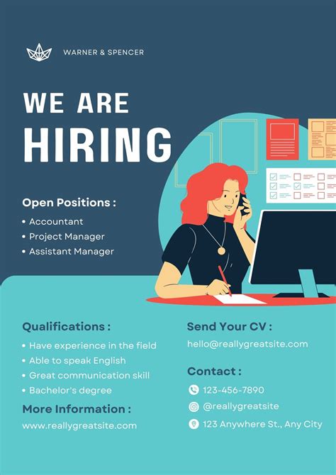 Hiring Poster Template