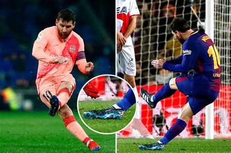 Lionel Messi ‘almost sprains ankle’ with every free-kick as Barcelona ...