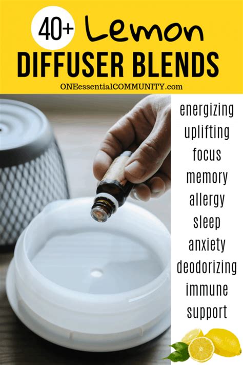 Lemon Diffuser Blends - Free Printable - One Essential Community