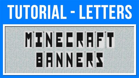 how to make letter banners in minecraft