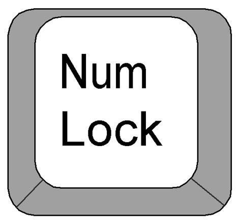 Clipart: Computer Keyboard keys - Num Lock key