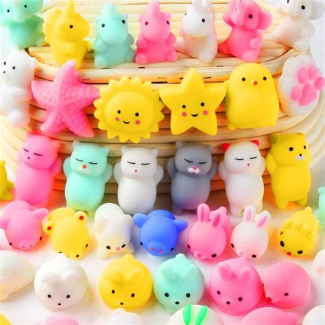 ZIOBLW - 36 Pack Mochi Animals Squishies Kawaii Mochi Animals Squishies ...