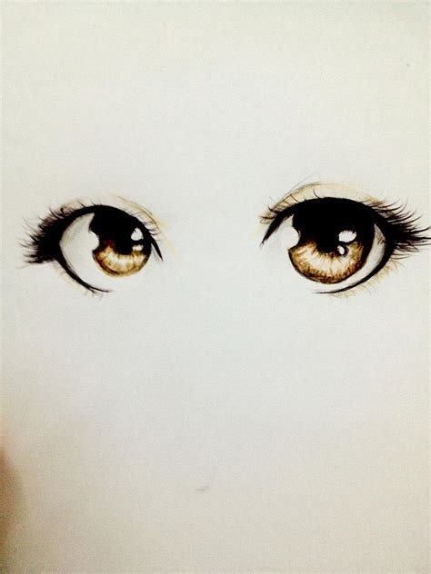 Brown Eyes Drawing by Mawaz Alshamsy