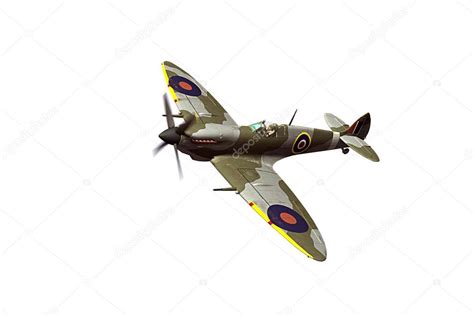 Supermarine Spitfire isolated on white background Stock Photo by ...