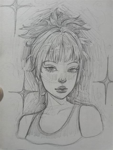 y2k girl drawing aesthetic sketch Cute Drawings Of People, Really Cool ...