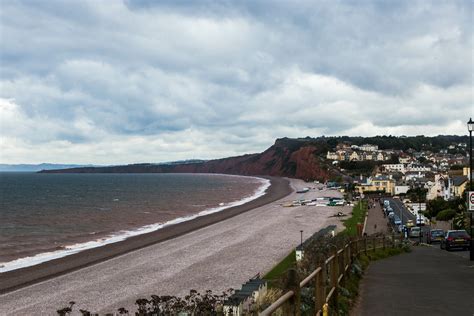 Budleigh Salterton Beach, located in beatifully sunny Devon