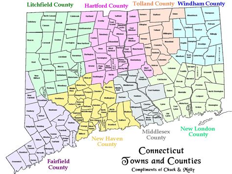 Map Of Connecticut Towns And Counties - Orlando Map