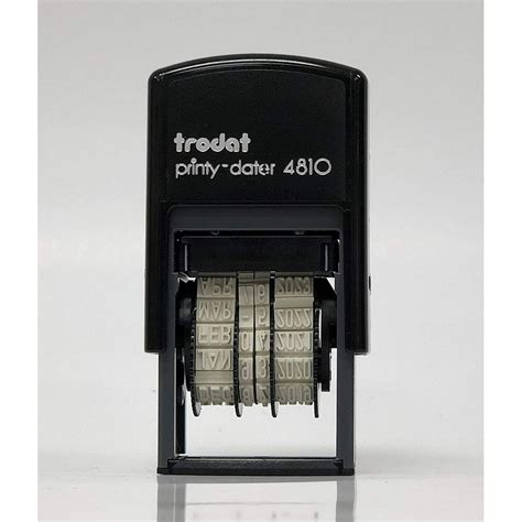 Small Self-Inking Date Stamp with Black Ink Trodat 4810 - Walmart.com ...