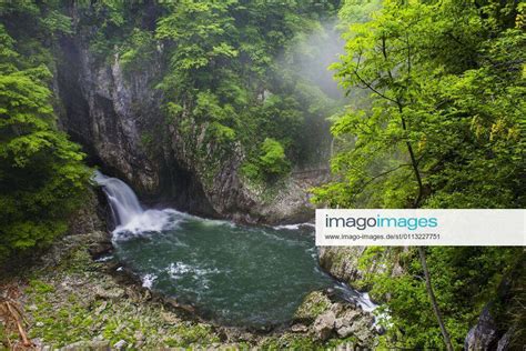 Skocjan Caves, Slovenia. Waterfall at the bottom of the Big Valley ...