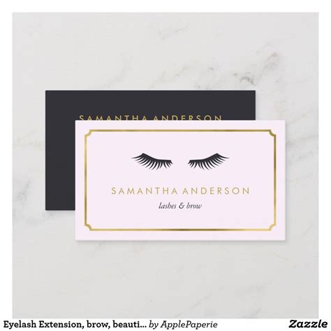 Eyelash Extension, brow, beautician business cards Business Cards ...