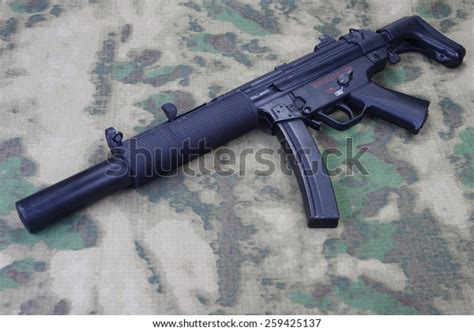 Submachine Gun Mp5 Silencer Isolated Stock Photo (Edit Now) 259425137