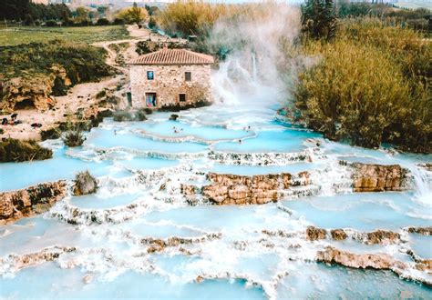 Terme di Saturnia thermal hot springs Manciano Grosseto Cascate del ...