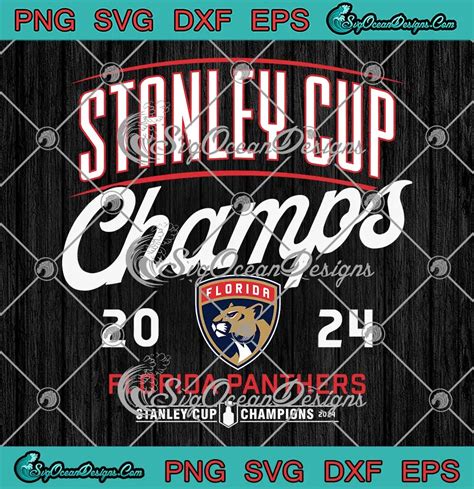 Florida Panthers Stanley Cup Champs 2024 SVG - NHL Stanley Cup ...