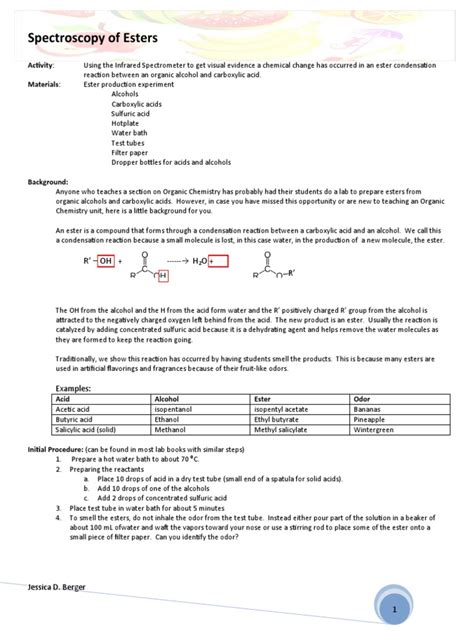 IR Spectroscopy of Esters | PDF | Ester | Ethanol