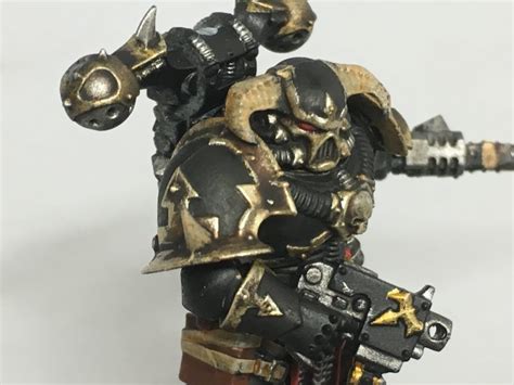 Black Legion/Chaos Space Marine painting techniques - The Brush and Boltgun